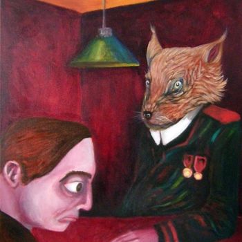 Painting titled "Ancien Combattant" by Patrick Jannin, Original Artwork, Acrylic