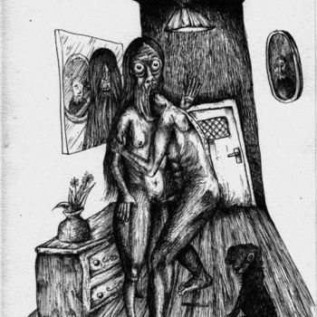 Drawing titled "Mélange Maximal" by Patrick Jannin, Original Artwork, Other