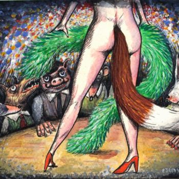 Σχέδιο με τίτλο "Strip-tease / La Da…" από Patrick Jannin, Αυθεντικά έργα τέχνης, Άλλος