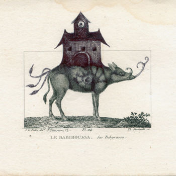 Zeichnungen mit dem Titel "Le Babiroussa" von Patrick Jannin, Original-Kunstwerk, Andere