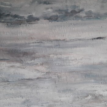 제목이 "Paysage blanc 2, 20…"인 미술작품 Pjc로, 원작, 기름 나무 들것 프레임에 장착됨