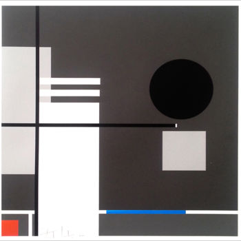 Gravures & estampes intitulée "Cercle Noir" par Patrick Dorobisz, Œuvre d'art originale, Impression numérique