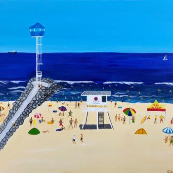 Painting titled "Summertime # 1" by Peter Kruger, Original Artwork, Acrylic