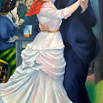 Painting titled "Copie d'art - Danse…" by Pascal Lampecco, Original Artwork, Acrylic