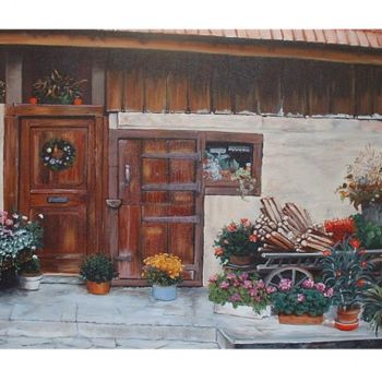 Painting titled "Oktoberfest au Lich…" by Diane Plasse, Original Artwork