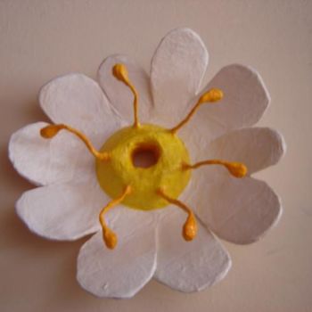 Γλυπτική με τίτλο "fleur de lampion" από La Plasticerie, Αυθεντικά έργα τέχνης