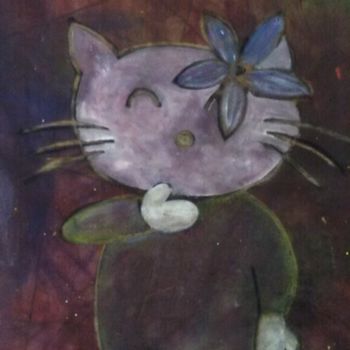 Painting titled "kitty.jpg" by Rob Jackson, Original Artwork