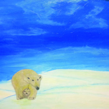 Ζωγραφική με τίτλο "polar-bear.jpg" από Rob Jackson, Αυθεντικά έργα τέχνης