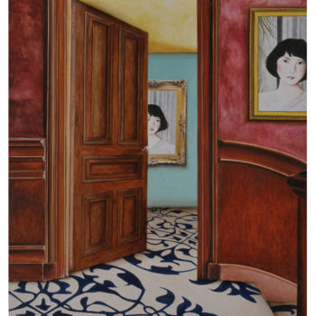 Картина под названием "La chinoise" - Plumerand Frédéric, Подлинное произведение искусства, Масло