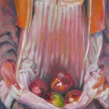 Pittura intitolato "Offrande (pommes)" da Pasqualine Marengo, Opera d'arte originale