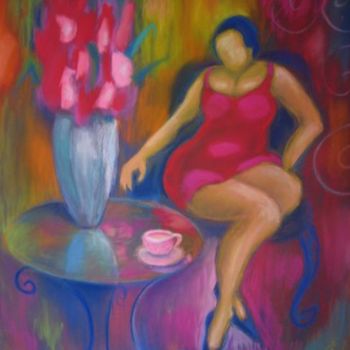 Painting titled "Tea Time" by Pasqualine Marengo, Original Artwork
