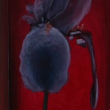 Peinture intitulée "Bearded Iris" par Patrick Miller, Œuvre d'art originale