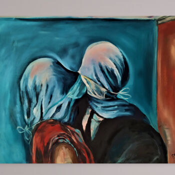 Painting titled "Modern Lovers paint…" by Prosto Nastasya, Original Artwork, Oil