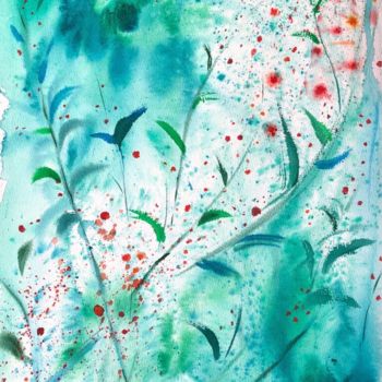 Картина под названием ""Сердце леса" аквар…" - Анна Морская, Подлинное произведение искусства, Акварель