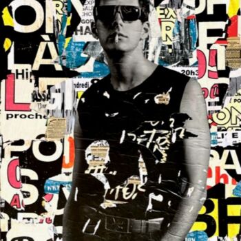 Collages intitulée "Rock Attitude" par Podkol, Œuvre d'art originale, Collages