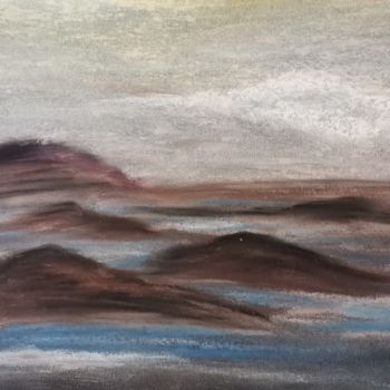 Peinture intitulée "Marée basse" par Poem & Dream, Œuvre d'art originale, Pastel