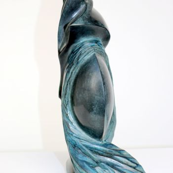 Sculpture titled "Rivière" by Didier Poisson, Original Artwork, Metals