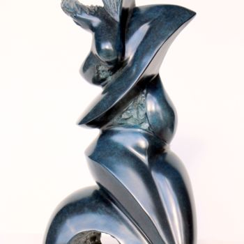 Sculpture titled "Un homme, une femme" by Didier Poisson, Original Artwork, Metals