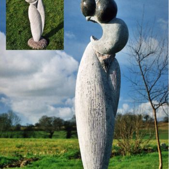 Sculpture titled "Pulpeuse" by Didier Poisson, Original Artwork, Stone