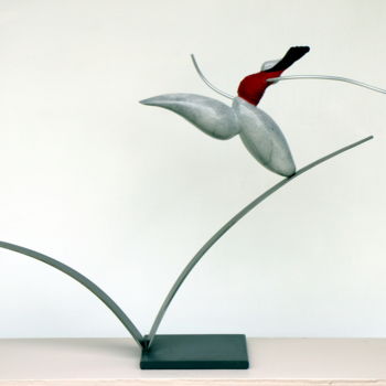 Sculpture intitulée "LA COURSE" par Didier Poisson, Œuvre d'art originale, Pierre