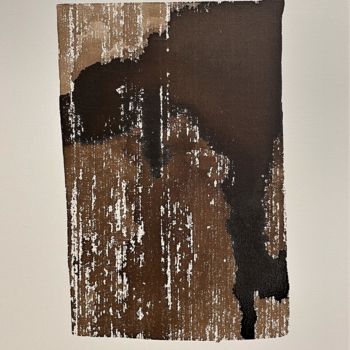 Peinture intitulée "écorce" par Pol Attard, Œuvre d'art originale, Huile Monté sur Châssis en bois
