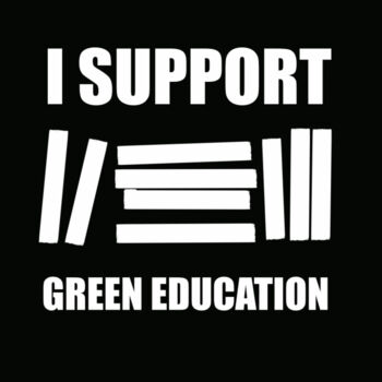 Painting titled "I support green edu…" by Pol Attard, Original Artwork, Digital Painting