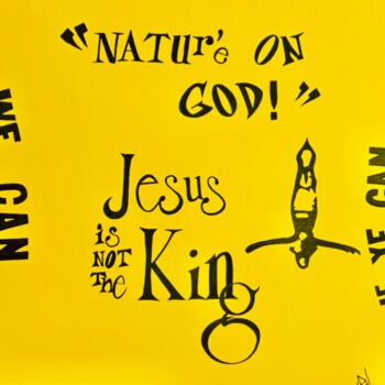 Malarstwo zatytułowany „Natur’e on God” autorstwa Pol Attard, Oryginalna praca, Akryl Zamontowany na Drewniana rama noszy
