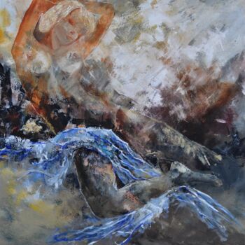 Картина под названием "Asleep" - Pol Ledent, Подлинное произведение искусства, Масло Установлен на Деревянная рама для носил…