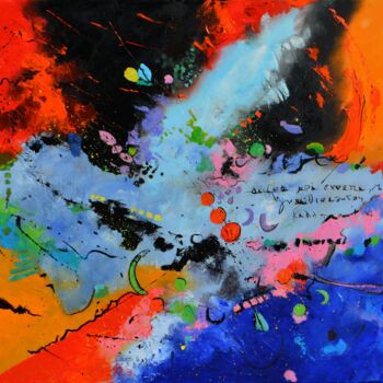 Картина под названием "Space journey" - Pol Ledent, Подлинное произведение искусства, Масло Установлен на Деревянная рама дл…
