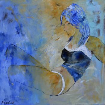 Картина под названием "Sylvie 7724" - Pol Ledent, Подлинное произведение искусства, Масло Установлен на Деревянная рама для…