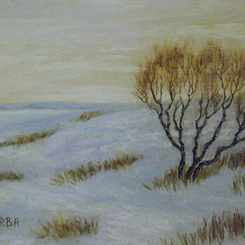 Peinture intitulée "Winter walk." par Pola.B.Alex, Œuvre d'art originale, Huile
