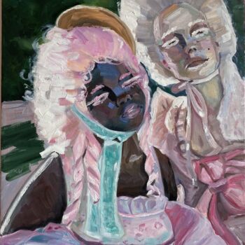 Peinture intitulée "Two women" par Polina Boldueva, Œuvre d'art originale, Huile