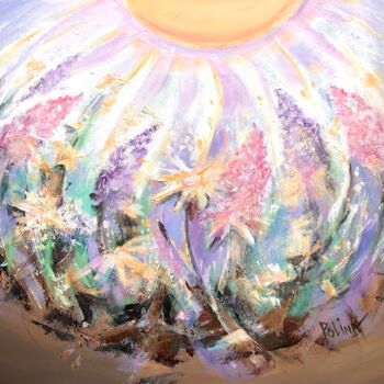 Pintura titulada "The Sun invokes us" por Polina Gerdjikova (POLINA), Obra de arte original, Acrílico Montado en Bastidor de…