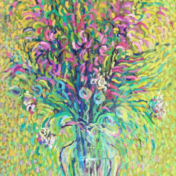 Peinture intitulée "la primavera" par Polina Ogiy, Œuvre d'art originale, Huile