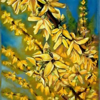 Peinture intitulée "Spring" par Polina Turgunova, Œuvre d'art originale, Pastel