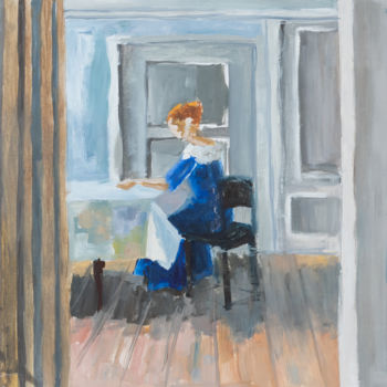 「Loneliness」というタイトルの絵画 Polina Mukorinaによって, オリジナルのアートワーク, オイル