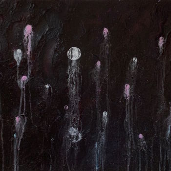 Painting titled "The depths of under…" by Polina Zhadko, Original Artwork, Acrylic