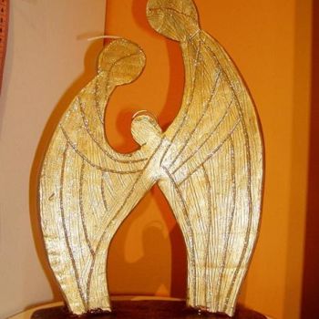 Skulptur mit dem Titel "presépio" von Officina Das Velas, Original-Kunstwerk