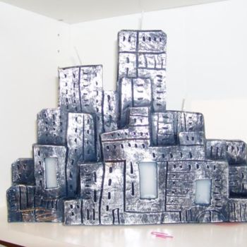 Escultura intitulada "cidade em cera" por Officina Das Velas, Obras de arte originais