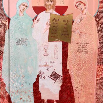 "Jesus Christ" başlıklı Tablo Minja Poljak tarafından, Orijinal sanat, Zamklı boya