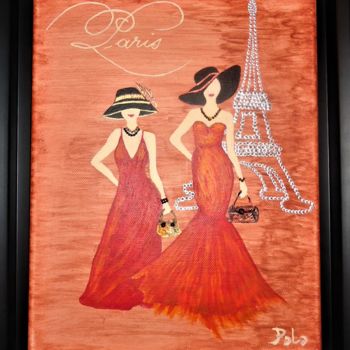 Malerei mit dem Titel "PARIS" von Polo'S Paintings, Original-Kunstwerk, Acryl