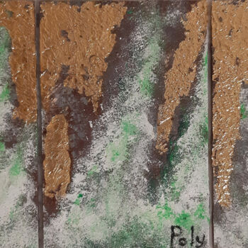Картина под названием "Forest abstraction…" - Poly, Подлинное произведение искусства, Акрил Установлен на Другая жесткая пан…
