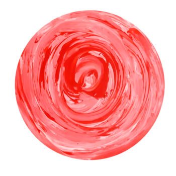 Картина под названием "Rose (Floral painti…" - Poly, Подлинное произведение искусства, Акрил Установлен на Деревянная панель