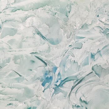 Картина под названием "Sea (abstract hot w…" - Poly, Подлинное произведение искусства, Воск