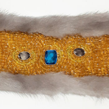 Textile Art με τίτλο "Accessory #13" από Poly, Αυθεντικά έργα τέχνης, Κέντημα