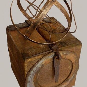 Sculpture intitulée "El secret de Penèlo…" par Isabel Pons Tello, Œuvre d'art originale, Métaux