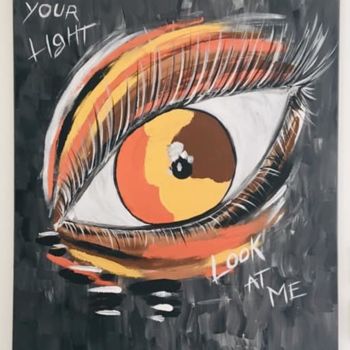 Painting titled "Look at me" by Tiphaine Corteyn, Original Artwork, Acrylic