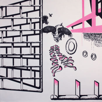 Σχέδιο με τίτλο "The Butcher's Dream…" από Pootshee, Αυθεντικά έργα τέχνης, Μαρκαδόρος