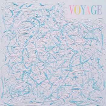 "VOYAGE (Action Pain…" başlıklı Tablo Pop Art By Super Pop Boy tarafından, Orijinal sanat, Akrilik Ahşap Sedye çerçevesi üze…