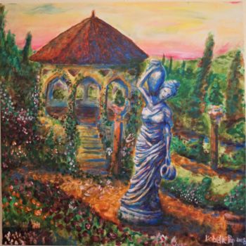 Pittura intitolato "Rosengarten" da Isabelle Pop, Opera d'arte originale, Acrilico